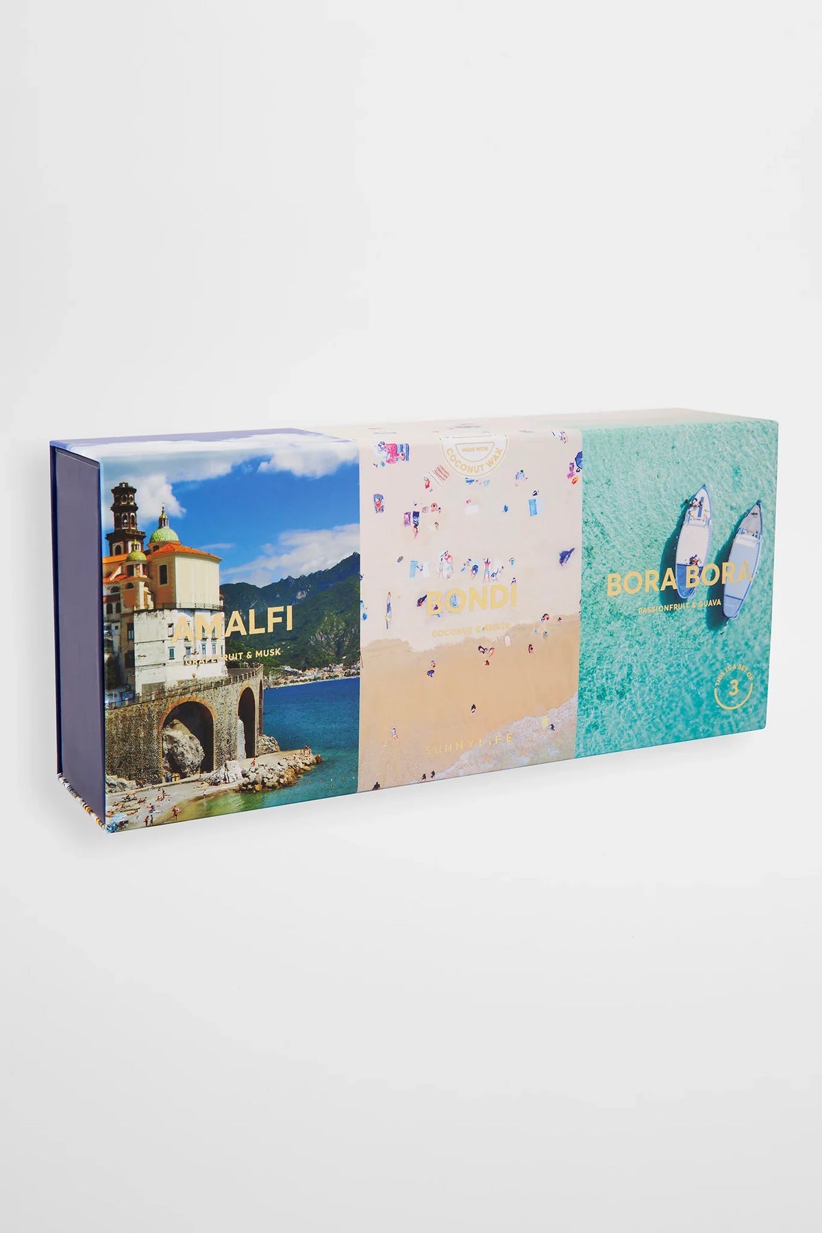 SUNNYLiFE Scented Candle Pack -Amalfi Bondi Bora Bora