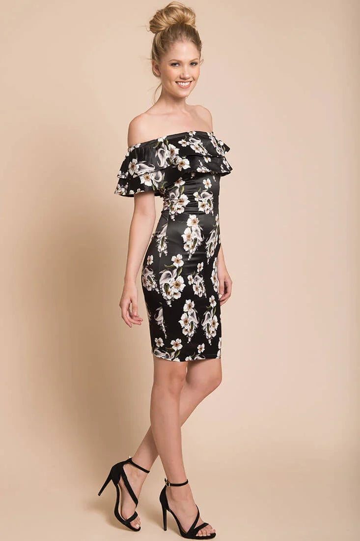 Ava Bodycon Dress Navy